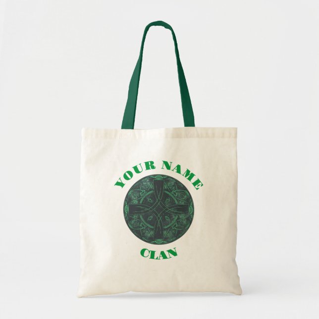 Irish Celtic Cross Tote Bag (Front)