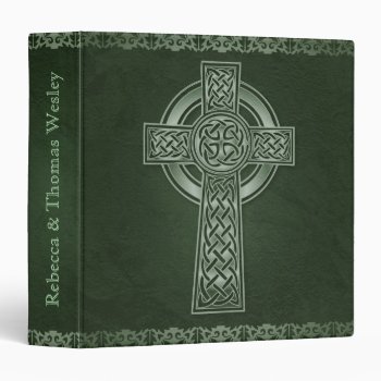 Irish Celtic Cross Wedding Binder by youreinvited at Zazzle