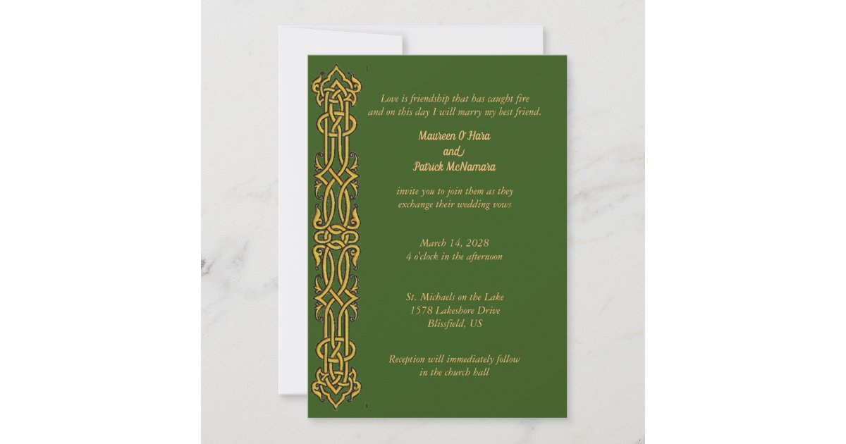 Irish Celtic Design Wedding Invitation Rde42a94470d040cbba1d856d03c80f78 Tcvt0 630 ?view Padding=[285%2C0%2C285%2C0]
