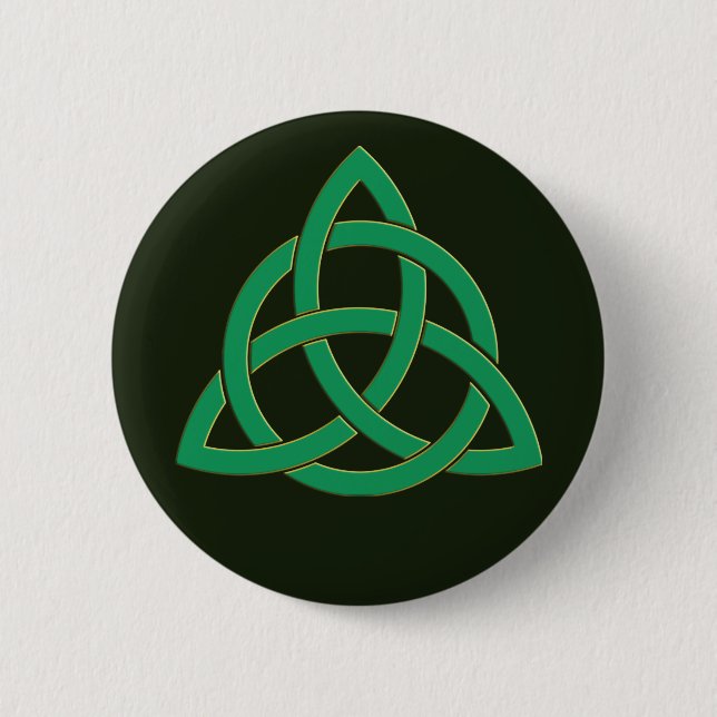 Irish-Celtic heritage proud- The Trinity Knot Button (Front)