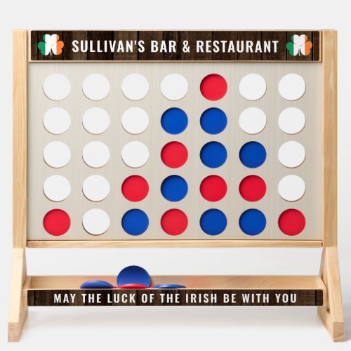 Irish Celtic Ireland Flag Shamrock Rustic Business