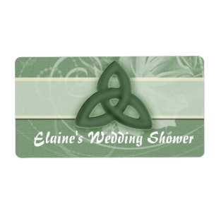 Irish Celtic Knot Label for wedding shower