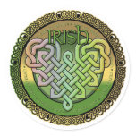 Irish Celtic knots - St Patrick's day Classic Round Sticker