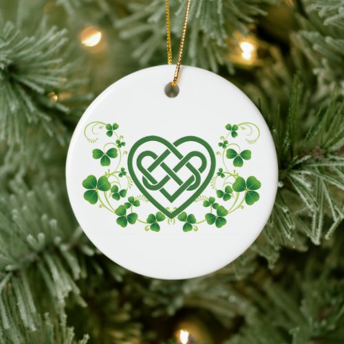 Irish Celtic Love Knot Ceramic Ornament