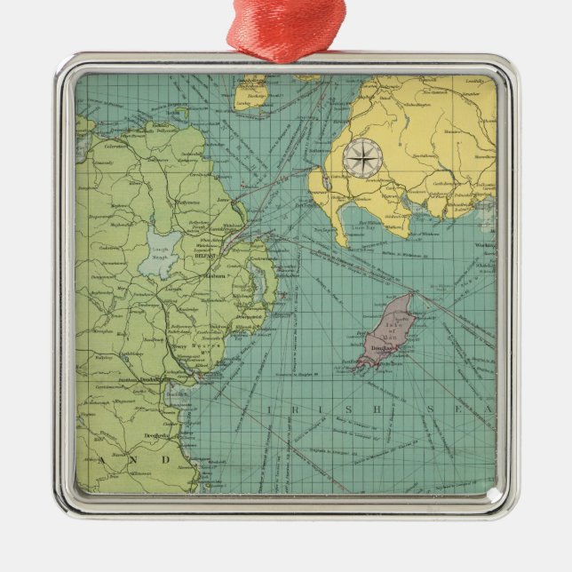 Irish Channel Metal Ornament (Front)