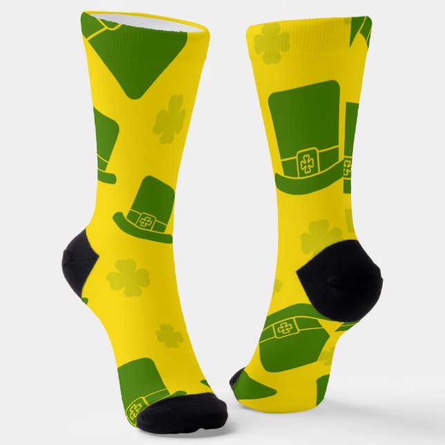 Irish Charm Crew Socks (Angled)