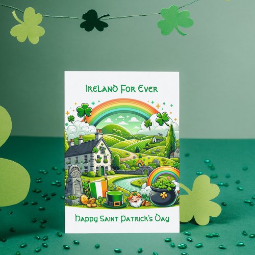 Irish Charm Saint Patricks Day  Holiday Card