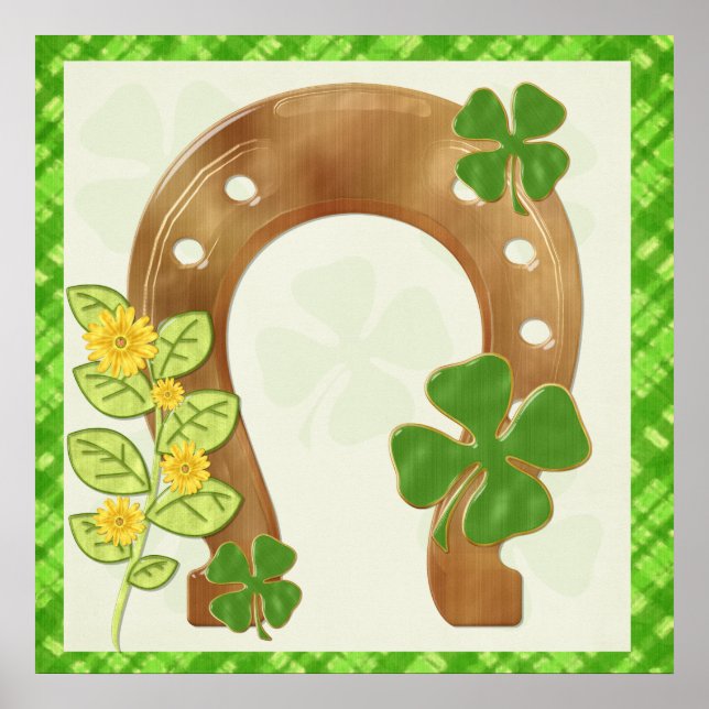 Irish Charm Whimsical Folk Art Print (Front)