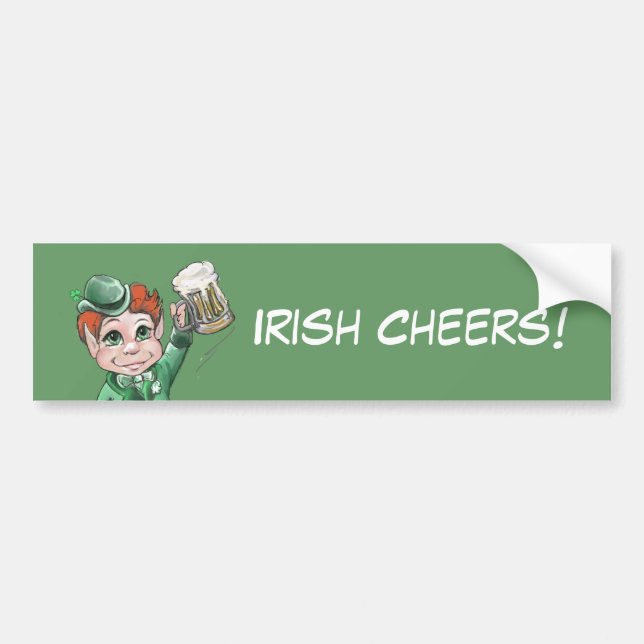 Irish Cheers! Bumper Sticker (Front)