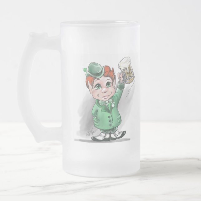 Irish Cheers! Frosted Beer Mug (Left)