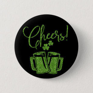 Irish Cheers Saint Patricks Day Party Button