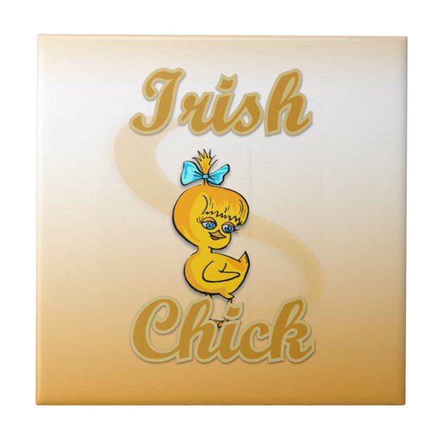 Irish Chick Ceramic Tile (Front)