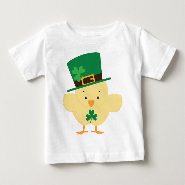 Irish Chick St Patricks Day Baby Tee (Front)