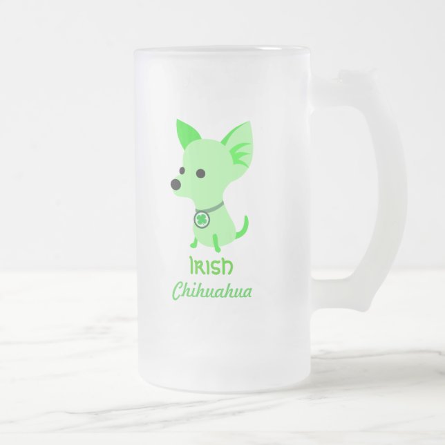 Irish Chihuahua beer mug (Right)