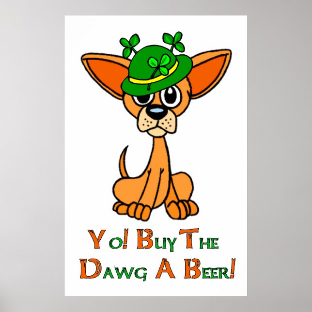 Irish Chihuahua Poster (Front)
