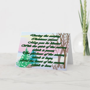 Irish Christmas Blessing Holiday Card