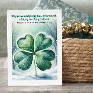 Irish Christmas Blessing Personalized Holiday Card