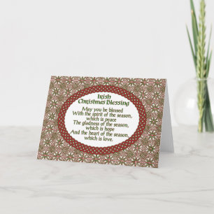 Irish Christmas Blessing, Red Green Celtic Holiday
