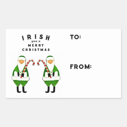 Irish Christmas gift tags