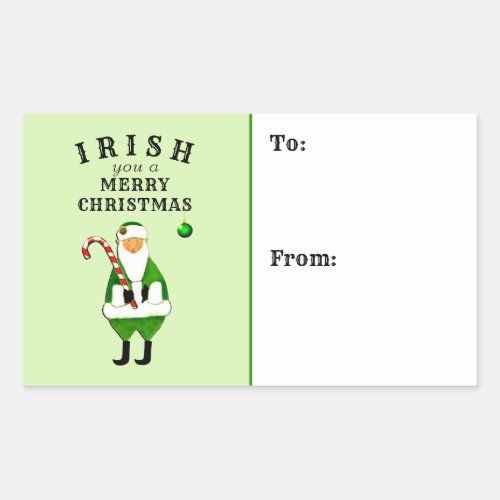 Irish Christmas gift tags