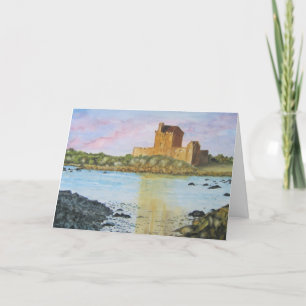 Irish Christmas Greeting Card, Irish Castle  Holiday Card