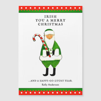 Irish Christmas Greeting Holiday Card