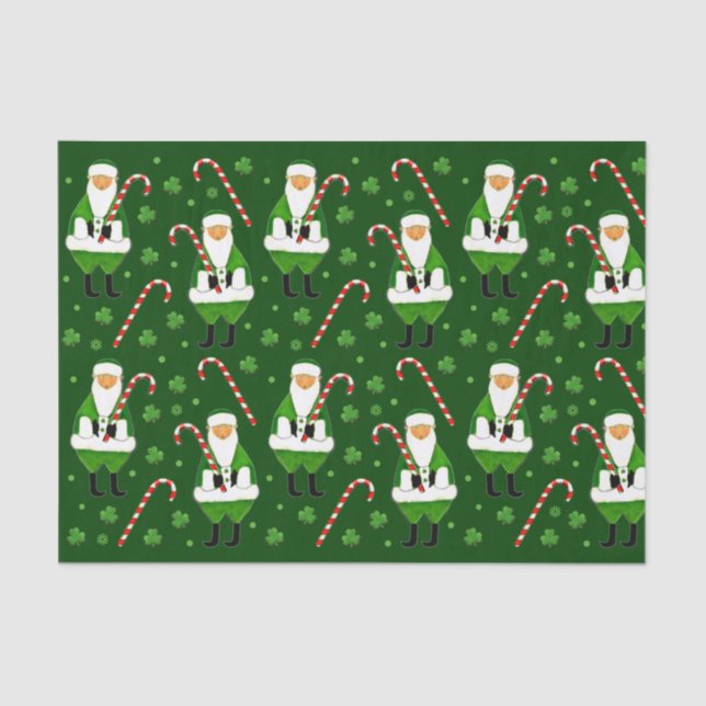 Irish Christmas Holiday Gift Tissue Paper (Front)