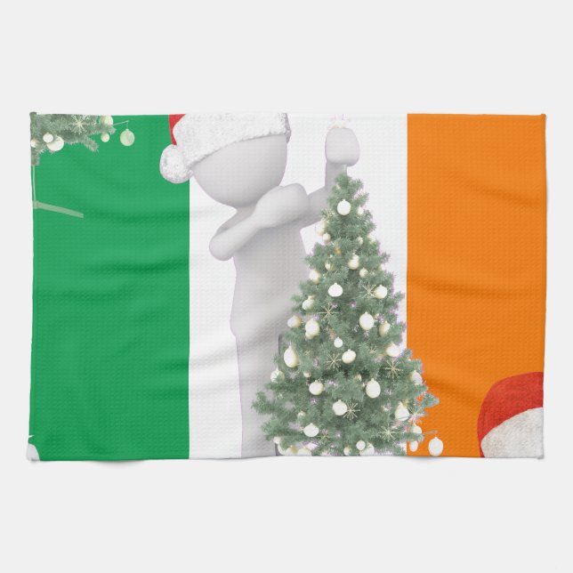 irish christmas kitchen towel (Horizontal)