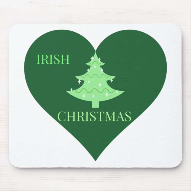 Irish Christmas Mouse Pad (Front)