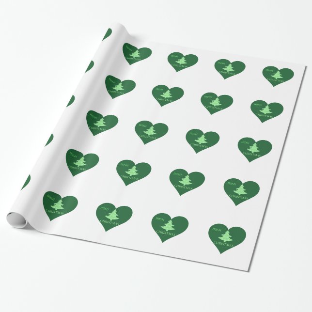Irish Christmas Wrapping Paper (Unrolled)