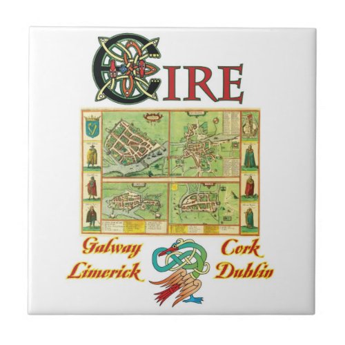 Irish Cities Tile and Trivet