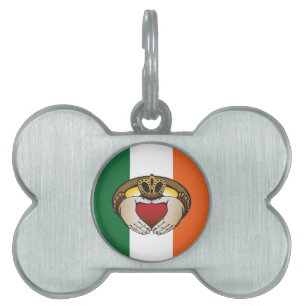 Irish Claddagh art Pet Tag