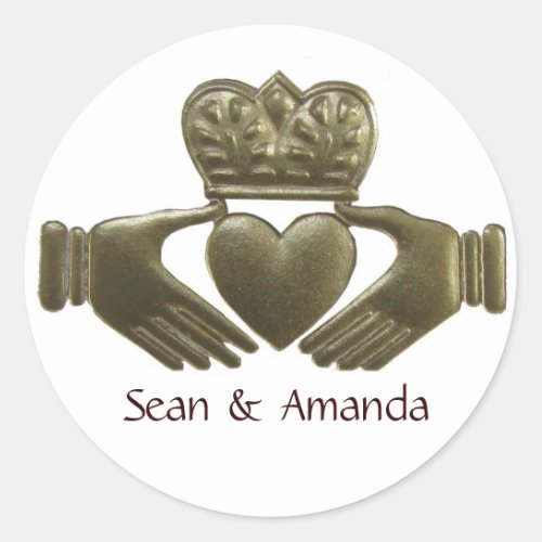 Irish Claddagh Gold Wedding Seals