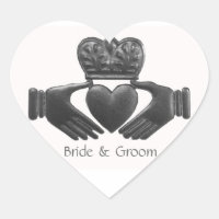 Irish Claddagh Heart shaped Love Symbol