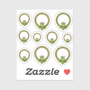 Irish claddagh love sticker