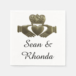 Irish claddagh paper napkins