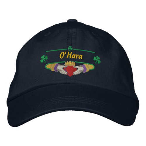 Irish Claddagh Personalized Embroidered Baseball Cap