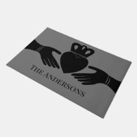 Irish Claddagh Ring Graphic in Black Personalized