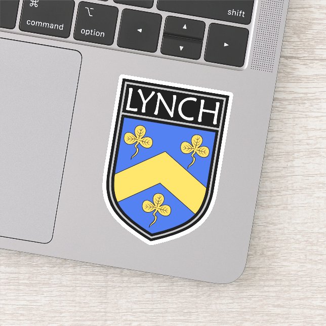 Irish Clan Crest - Lynch Sticker (Detail)