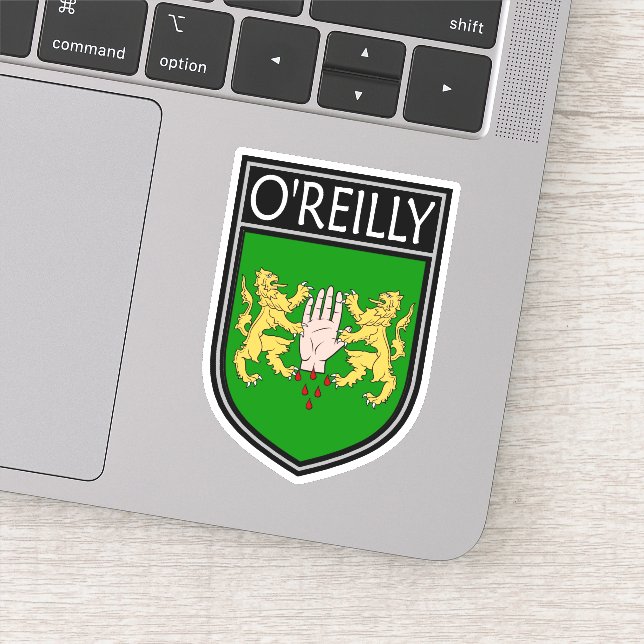 Irish Clan Crest - O'Reilly Sticker (Detail)
