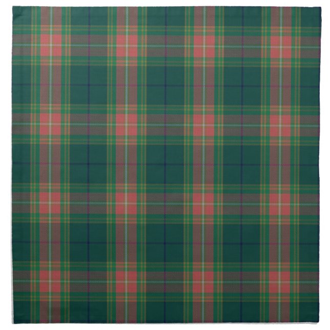 Irish Clan Gallagher Family Tartan Plaid Cloth Napkin (Front)