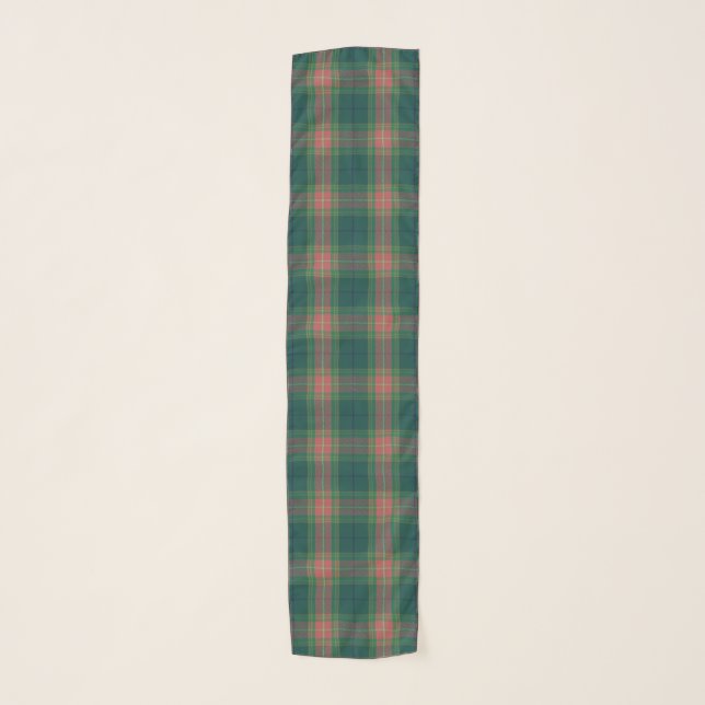 Irish Clan Gallagher Family Tartan Plaid Scarf (Front)