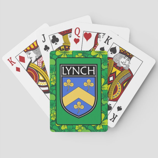 Irish Clan Lynch Poker Cards (Back)