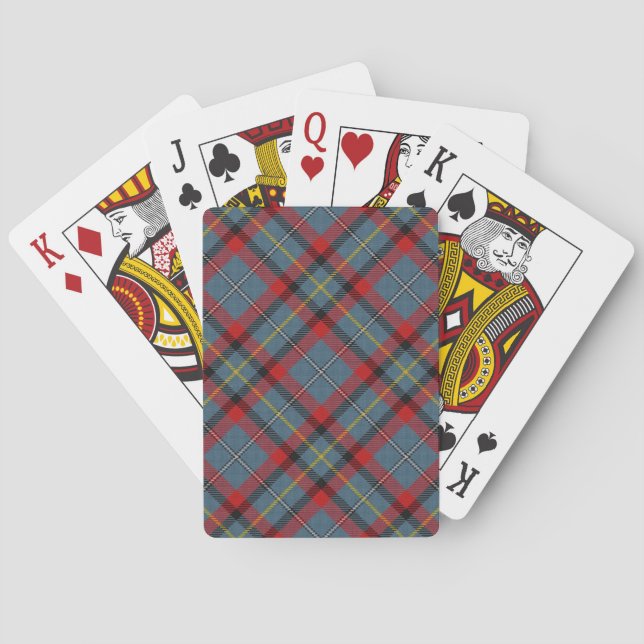 Irish Clan MacNamara Tartan Deck Poker Cards (Back)