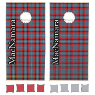 Irish Clan MacNamara Tartan Dynasty Cornhole Set