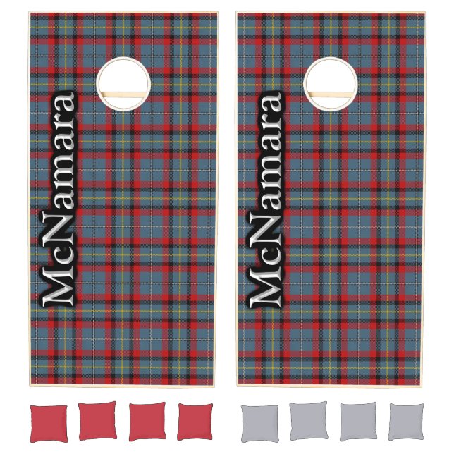 Irish Clan McNamara Tartan Dynasty Cornhole Set (Set)