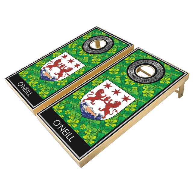 Irish - Clan O'Neill [EDIT] Cornhole Set (Angled)