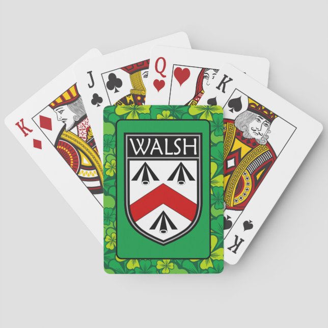 Irish Clan Walsh Poker Cards (Back)