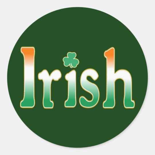 Irish Classic Round Sticker
