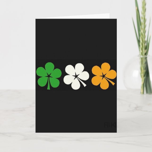 Irish Clover Colors Card (Front)